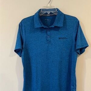 Mountain warehouse Polo Shirt Mens Small Blue Iso-Chill Golf Stretch Quick Dry